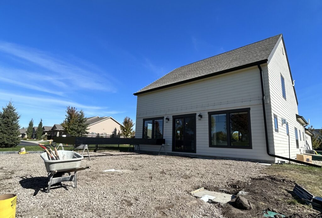 Before a complete backyard transformation.