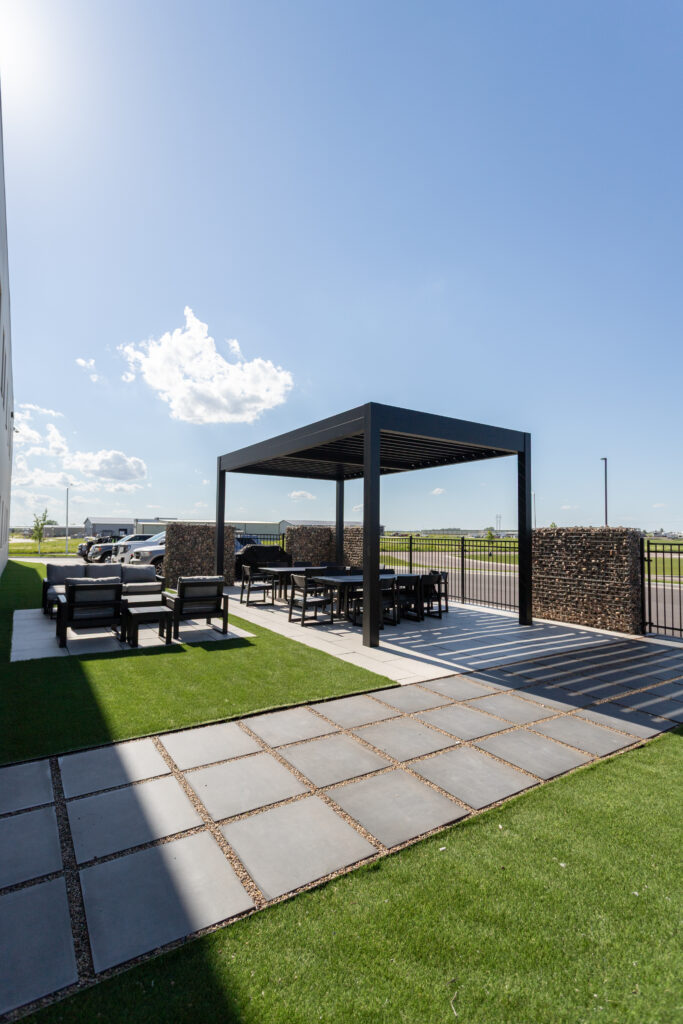 commercial pergola installation