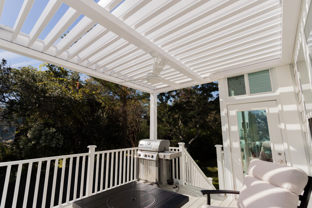 motorized louvered pergola R-BLADE